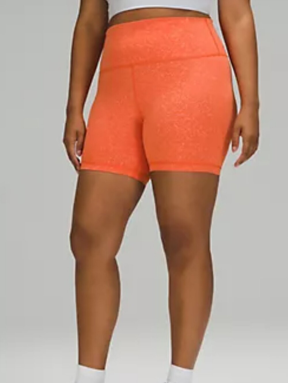 lululemon athletica High-Rise Bike Shorts — Crunch Warm Coral